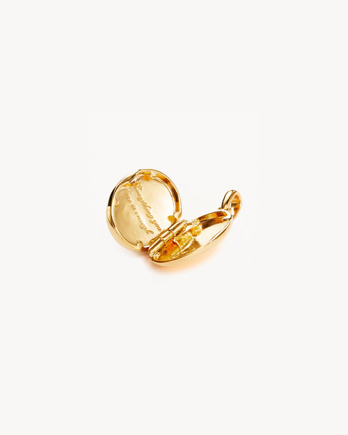 Yellow Gold Vermeil Everything You Are Is Enough Locket Pendant
