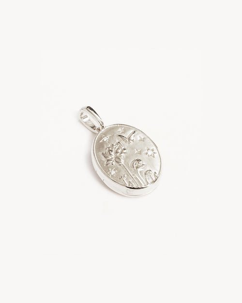 White Gold Vermeil Everything You Are Is Enough Locket Pendant