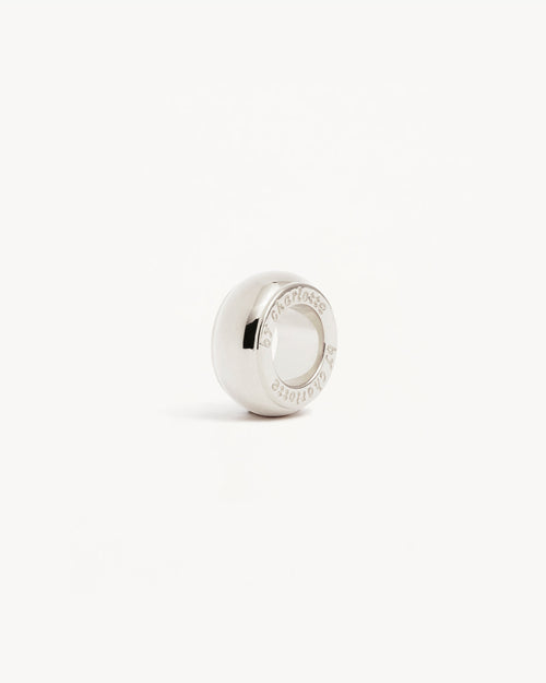 White Gold Vermeil Find Stillness Petal Charm