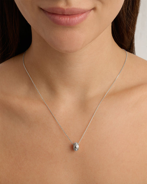 White Gold Vermeil In Bloom Petal Charm
