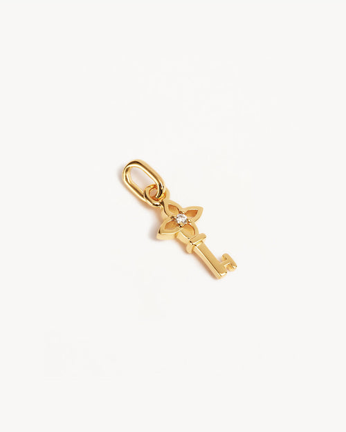 Yellow Gold Vermeil Key to My Heart Pendant