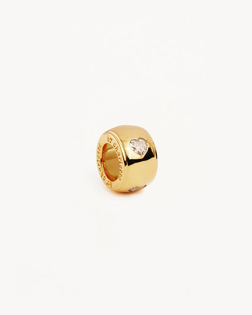 Yellow Gold Vermeil Radiant Heart Petal Charm