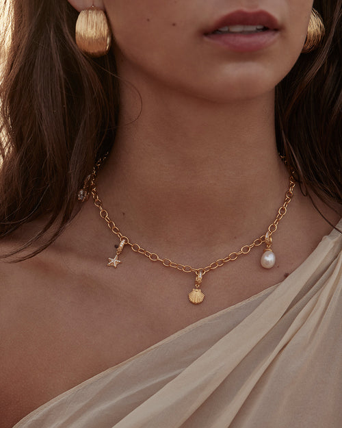 Yellow Gold Vermeil Whispers of Tranquillity Pearl Pendant