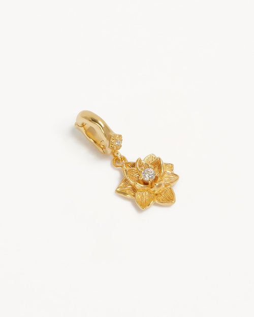 Yellow Gold Vermeil Bloom Within Lotus Pendant