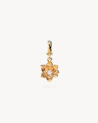 Yellow Gold Vermeil Bloom Within Lotus Pendant