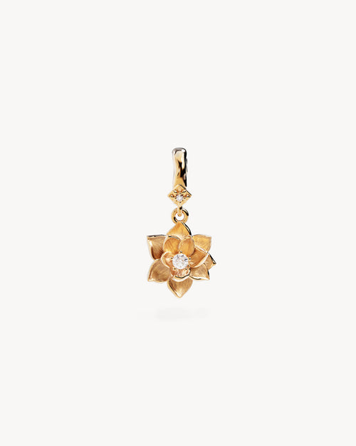Yellow Gold Vermeil Bloom Within Lotus Pendant