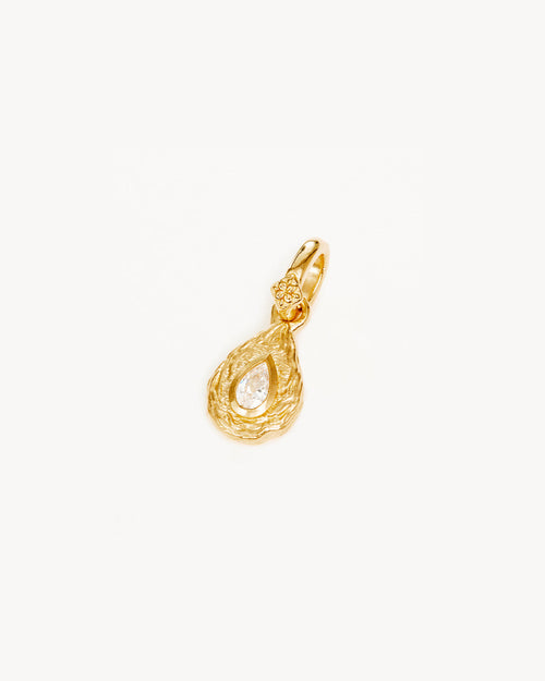 Yellow Gold Vermeil With Love Birthstone Annex Link Pendant - April
