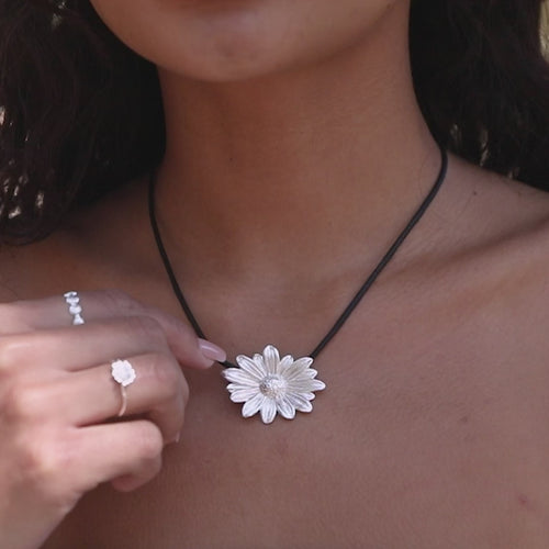 Pendant Necklace on Black Cord
