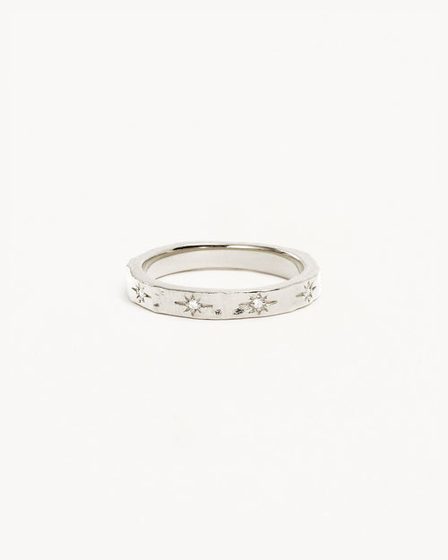 White Gold Vermeil Stardust Ring