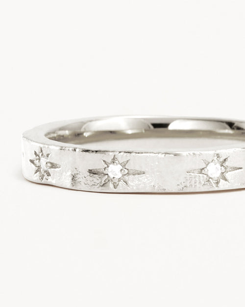 White Gold Vermeil Stardust Ring
