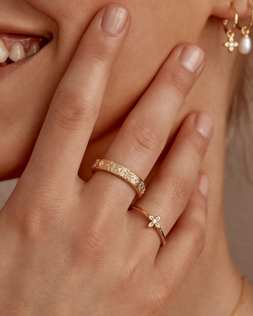 Yellow Gold Vermeil Live in Light Ring