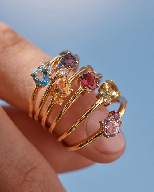 Yellow Gold Vermeil Kindred Birthstone Ring - October