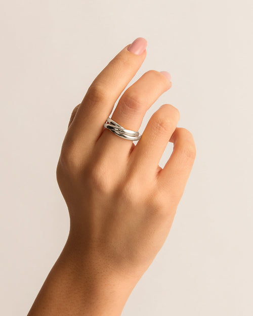 White Gold Vermeil Now and Forever Ring
