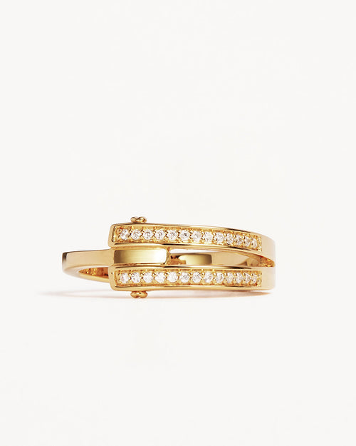 Yellow Gold Vermeil Connect Deeply Ring