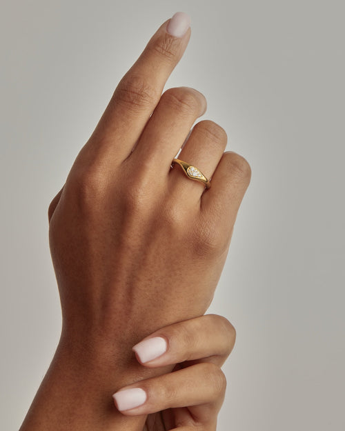 Yellow Gold Vermeil Ocean Mist Ring