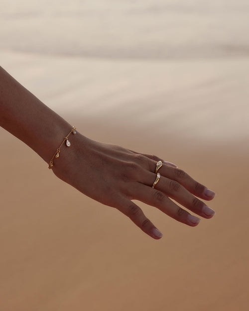 Yellow Gold Vermeil Ocean Mist Ring