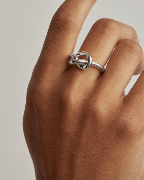 White Gold Vermeil Always With You Ring