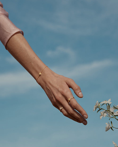 Yellow Gold Vermeil Bloom Within Lotus Ring