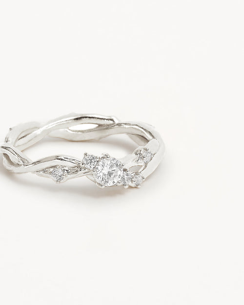 White Gold Vermeil No Rain, No Flowers Ring