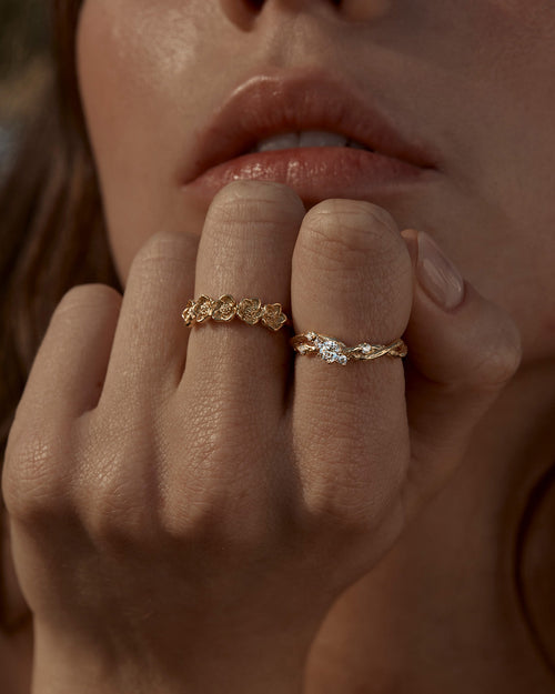 Yellow Gold Vermeil Bloom With Grace Ring