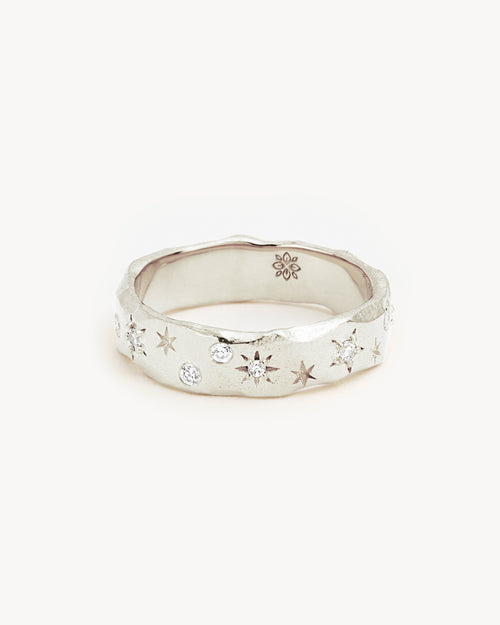 White Gold Vermeil Wanderer Ring