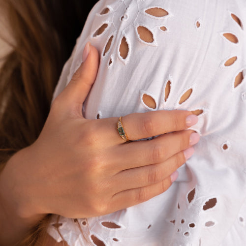 Radiant Aura: Agate Statement Ring