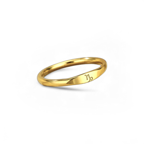 Minimalist Zodiac Stacking Band