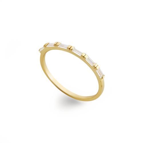 Baguette White Diamond Ring