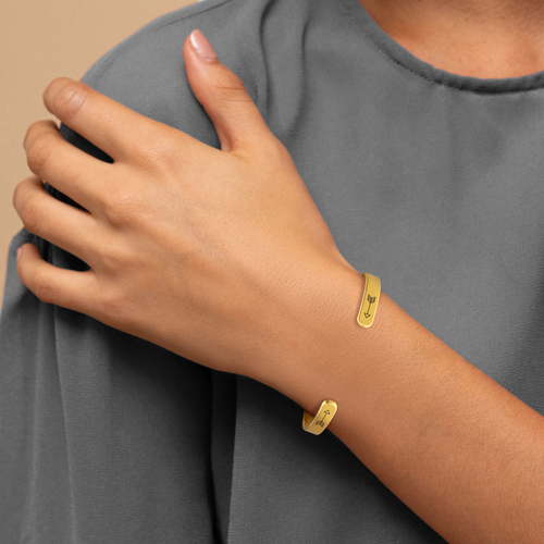 Remember Who You Are and Straighten Your Crown Personalizable Cuff Bracelet