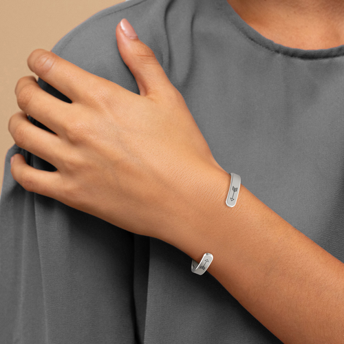 Remember Who You Are and Straighten Your Crown Personalizable Cuff Bracelet
